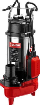 Насос фекальный Зубр НПФ-750 750Вт 18600л/час от магазина РЭССИ