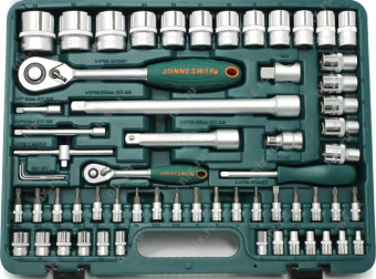 Набор торцевых головок 1/4"DR 4-14 мм и 1/2"DR 10-32 мм 94 предмета Jonnesway S04H52494S от магазина РЭССИ