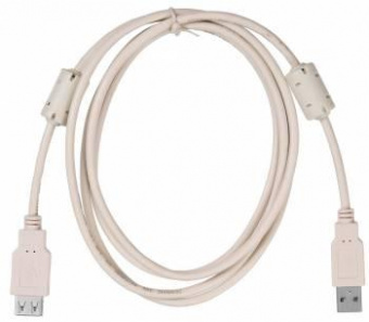 Кабель Buro USB2.0-AM-AF-1.8M-MG USB A(m) USB A(f) 1.8м феррит.кольца серый от магазина РЭССИ