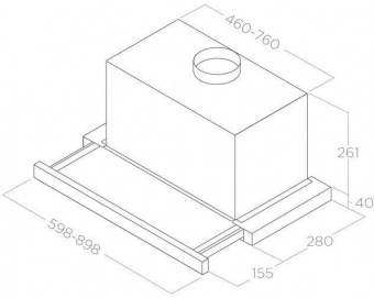 Вытяжка встраиваемая Elica Elite 26 IX/A/90 серебристый управление: кнопочное (1 мотор) от магазина РЭССИ