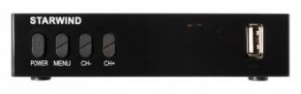Ресивер DVB-T2 Starwind CT-220 черный от магазина РЭССИ
