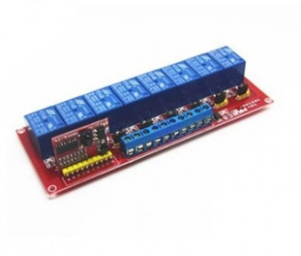 Модуль реле 8 реле управляемый ИК пультом от магазина РЭССИ