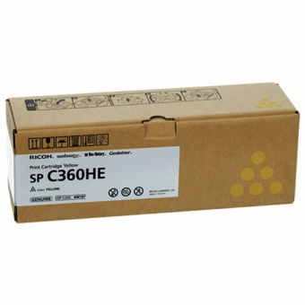 Картридж лазерный Ricoh SP C360HE 408187 желтый (6000стр.) для Ricoh SP C360DNw/C360SNw/C360SFNw/C361SFNw от магазина РЭССИ