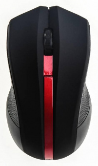 Мышь Оклик 615MW черный/красный оптическая (1200dpi) беспроводная USB для ноутбука (3but) от магазина РЭССИ