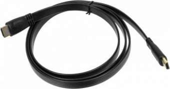 Кабель аудио-видео High Speed ver.1.4 Flat HDMI (m)/HDMI (m) 1.5м. Позолоченные контакты черный от магазина РЭССИ