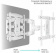 Картинка Кронштейн для телевизора Onkron M6L белый 40"-75" макс.45кг настенный поворот и наклон от магазина РЭССИ Кронштейн для телевизора Onkron M6L белый 40"-75" макс.45кг настенный поворот и наклон от магазина РЭССИ