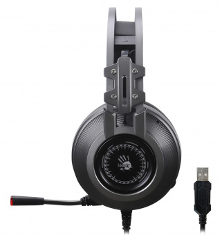 Наушники с микрофоном A4Tech Bloody J527 серый 2м мониторные USB оголовье (J527) от магазина РЭССИ