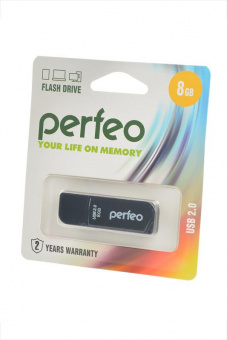 Носитель информации PERFEO PF-C10B008 USB 8GB черный BL1 от магазина РЭССИ