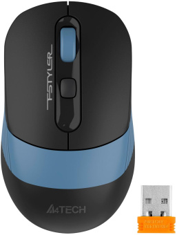 Мышь A4Tech Fstyler FB10CS черный/синий оптическая (2000dpi) silent беспроводная BT/Radio USB (4but) от магазина РЭССИ