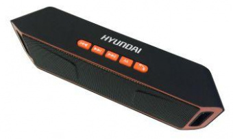 Колонка порт. Hyundai H-PAC160 черный/оранжевый 6W 1.0 BT/3.5Jack/USB от магазина РЭССИ