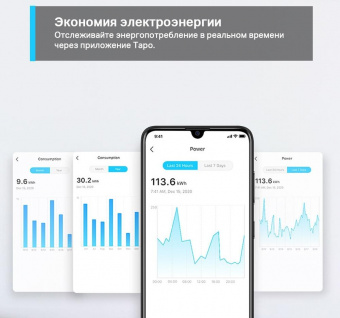 Умная розетка TP-Link Tapo P110(2-pack) EU VDEBT Wi-Fi белый от магазина РЭССИ