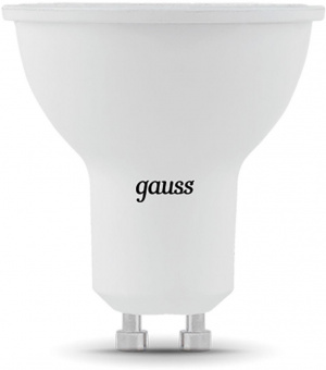Лампа светодиодная Gauss Black 5Вт цок.:GU10 рефлектор 220B 3000K св.свеч.бел.теп. MR16 (упак.:10шт) (101506105) от магазина РЭССИ