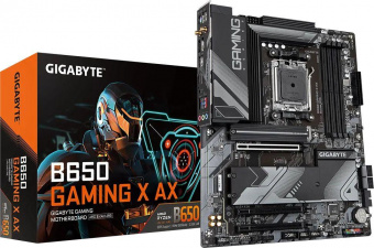 Материнская плата Gigabyte B650 GAMING X AX SocketAM5 AMD B650 4xDDR5 ATX AC`97 8ch(7.1) 2.5Gg RAID+HDMI+DP от магазина РЭССИ