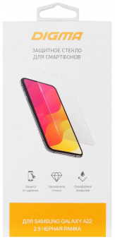 Защитное стекло для экрана Digma 2.5D для Samsung Galaxy A22 2.5D 1шт. (DGG2SAA22A) от магазина РЭССИ