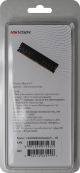 Память DDR3 4Gb 1600MHz Hikvision HKED3041AAA2A0ZA1/4G RTL PC3-12800 CL11 DIMM 240-pin 1.5В Ret от магазина РЭССИ