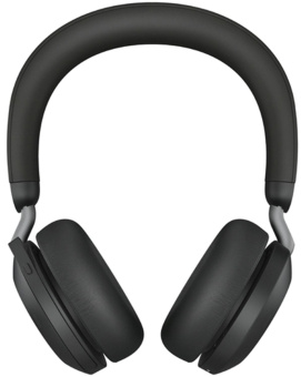 Наушники с микрофоном Jabra Evolve2 75, Link380a MS Stereo Black черный накладные BT/Radio оголовье (27599-999-999) от магазина РЭССИ