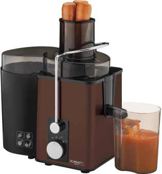 Соковыжималка центробежная Scarlett SC-JE50S57 1000Вт рез.сок.:600мл. коричневый/черный от магазина РЭССИ