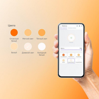Умная лампа Yandex YNDX-00501 E27 8Вт 806lm Wi-Fi от магазина РЭССИ