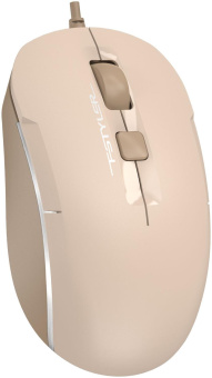 Мышь A4Tech Fstyler FM26 бежевый/коричневый оптическая (1600dpi) USB для ноутбука (4but) от магазина РЭССИ