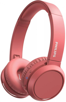 Гарнитура накладные Philips TAH4205RD/00 красный беспроводные bluetooth оголовье от магазина РЭССИ