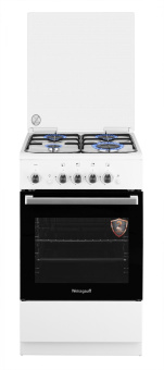 Плита Газовая Weissgauff WGS G4G02 WS белый (стеклянная крышка) реш.сталь от магазина РЭССИ