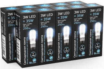 Лампа светодиодная Gauss G9 3Вт цок.:G9 капсульная 220B 4100K св.свеч.бел.ней. (упак.:1шт) (107709203) от магазина РЭССИ