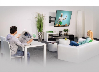 Кронштейн для телевизора Hama H-118665 черный 10"-48" макс.25кг настенный поворот и наклон от магазина РЭССИ