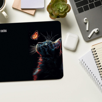 Коврик для мыши Cactus Night Cat 220x180x2мм (CS-MP-P12XS) от магазина РЭССИ