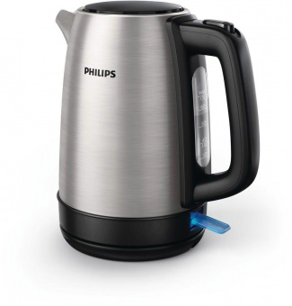 Чайник электрический Philips HD9350/90 1.7л. 1850Вт серебристый/черный (корпус: нержавеющая сталь) от магазина РЭССИ