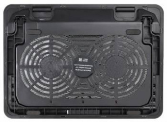 Подставка для ноутбука Buro BU-LCP156-B214H 15.6"355x255x30мм 2xUSB 2x 140ммFAN 900г металлическая сетка/пластик черный от магазина РЭССИ
