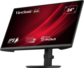 Монитор ViewSonic 23.8" VA2408-HDJ черный IPS LED 16:9 HDMI матовая HAS Piv 250cd 178гр/178гр 1920x1080 100Hz VGA DP FHD 5.2кг от магазина РЭССИ