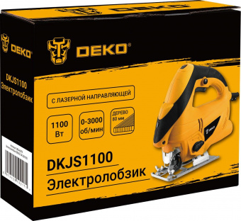 Лобзик Deko DKJS1100 +1пил. 1100Вт 3000ходов/мин от электросети от магазина РЭССИ