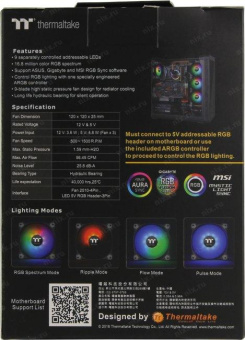 Вентилятор Thermaltake Pure 12 ARGB LED Ret от магазина РЭССИ