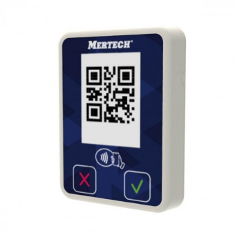 Дисплей QR кодов Mertech белый/синий (2136) от магазина РЭССИ