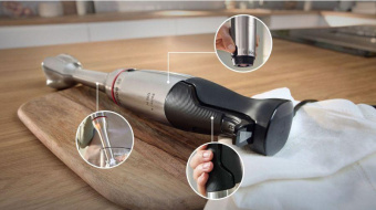 Блендер погружной Bosch MSM6M8X1 1200Вт нержавеющая сталь/черный от магазина РЭССИ