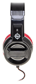 Наушники с микрофоном Оклик HS-L350G RED WAR черный/красный 2.2м мониторные оголовье (472664) от магазина РЭССИ