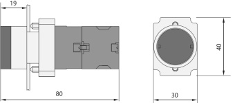 Кнопка NP2-BWххxx (3565 1NO+1NC Желтый AC/DC 230V с LED подсветкой 574266) от магазина РЭССИ
