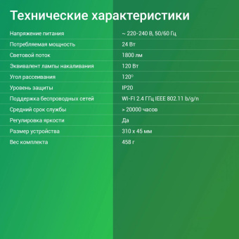 Умный светильник Digma TopLight TL25 потолоч. белый (TL25) от магазина РЭССИ