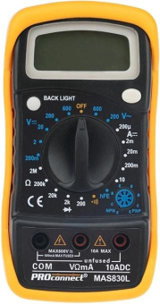 Мультиметр PROconnect MAS830L (DT850L) от магазина РЭССИ
