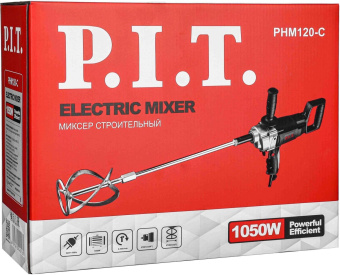 Дрель-миксер P.I.T. PHM120-C 1050Вт ключевой реверс от магазина РЭССИ