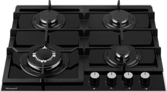 Газовая варочная поверхность Weissgauff HGG 641 BGV черный от магазина РЭССИ