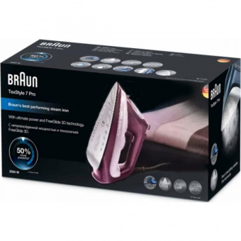 Утюг Braun SI7181VI сиреневый/фиолетовый от магазина РЭССИ