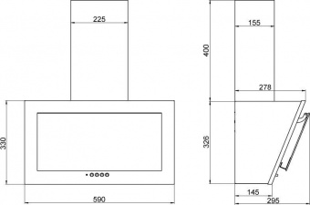 Вытяжка каминная Elikor Коралл 60П-430-К3Д белый управление: кнопочное (1 мотор) от магазина РЭССИ
