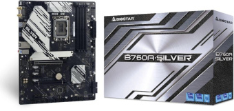 Материнская плата Biostar B760A-Silver  Soc-1700 Intel B760 4xDDR5 ATX AC`97 8ch(7.1) 2.5Gg RAID+VGA+HDMI+DP от магазина РЭССИ