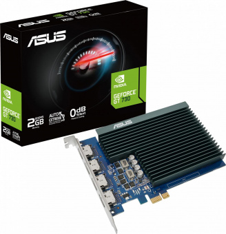 Видеокарта Asus PCI-E GT730-4H-SL-2GD5 NVIDIA GeForce GT 730 2048Mb 64 GDDR5 902/5010 HDMIx4 HDCP Ret от магазина РЭССИ
