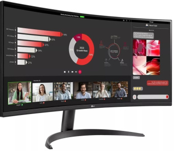 Монитор LG 34" UltraWide 34WR50QK-B черный VA LED 21:9 HDMI матовая 300cd 178гр/178гр 3440x1440 100Hz DP WQ 5.9кг от магазина РЭССИ