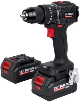 Дрель-шуруповерт Elitech CD 20ISL2 (E2201.041.02) 80Вт аккум. патрон:быстрозажимной (кейс в комплекте) (205723) от магазина РЭССИ