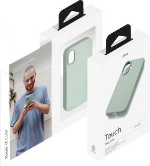 Чехол (клип-кейс) uBear для Apple iPhone 16 Touch with MagSafe мятный (CS404CM61TH-I24M) от магазина РЭССИ