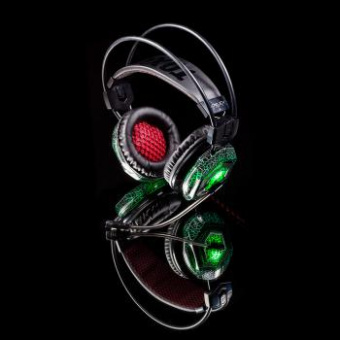 Наушники с микрофоном Оклик HS-L500G TOXIC черный 2.2м мониторные оголовье (472656) от магазина РЭССИ