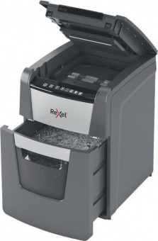 Шредер Rexel Optimum AutoFeed 100X черный с автоподачей (секр.P-4) фрагменты 100лист. 34лтр. скрепки скобы пл.карты от магазина РЭССИ